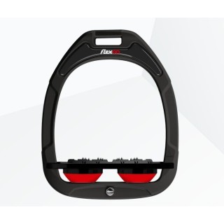 Ultra Grip Plattensteigbügel Schwarz/Schwarz/Rot Flex-On Green Composite