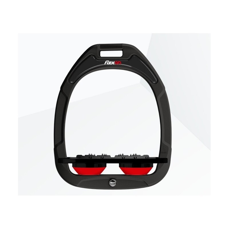 Ultra Grip Plattensteigbügel Schwarz/Schwarz/Rot Flex-On Green Composite