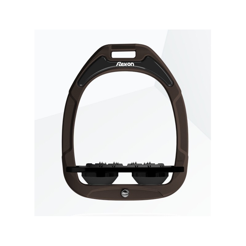 Platte Ultra Grip Steigbügel Braun/Schwarz/Schwarz Flex-On Green Composite