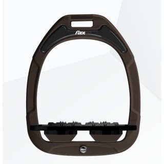 Ultra Grip Flachsteigbügel Braun/Schwarz/Braun Flex-On Green Composite