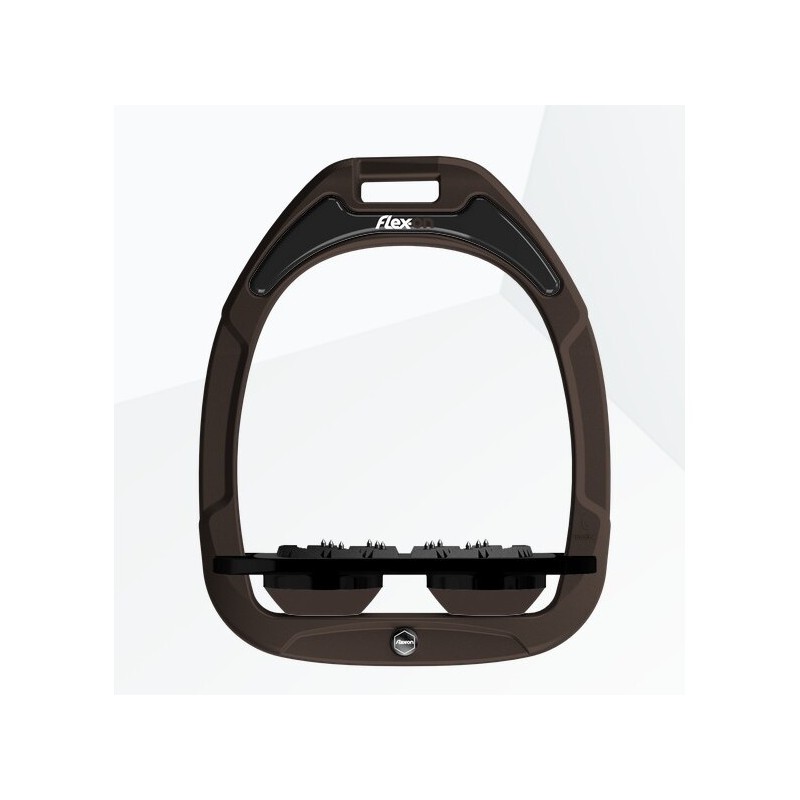 Ultra Grip Flachsteigbügel Braun/Schwarz/Braun Flex-On Green Composite