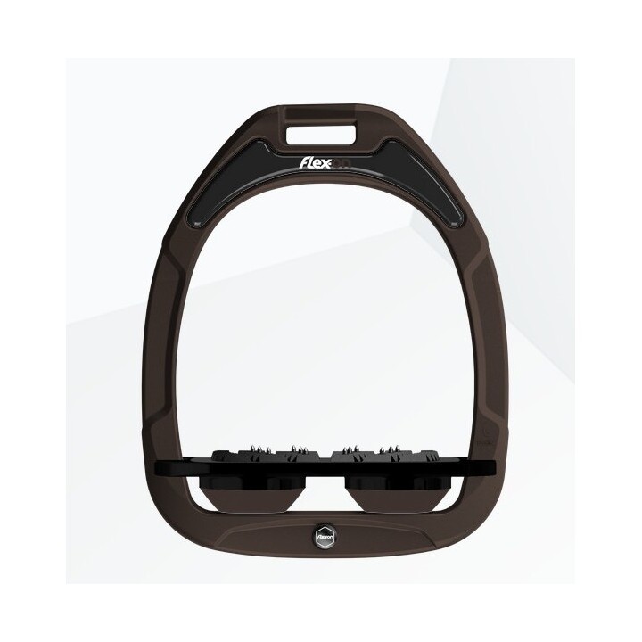 Ultra Grip Flachsteigbügel Braun/Schwarz/Braun Flex-On Green Composite