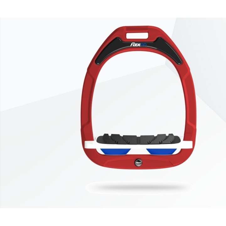 Schrägtritte Ultra Grip Rot/Weiß/Blau Flex-On Green Composite