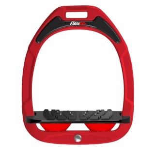 Schrägsteigbügel Ultra Grip Rot/Schwarz/Rot Flex-On Green Composite