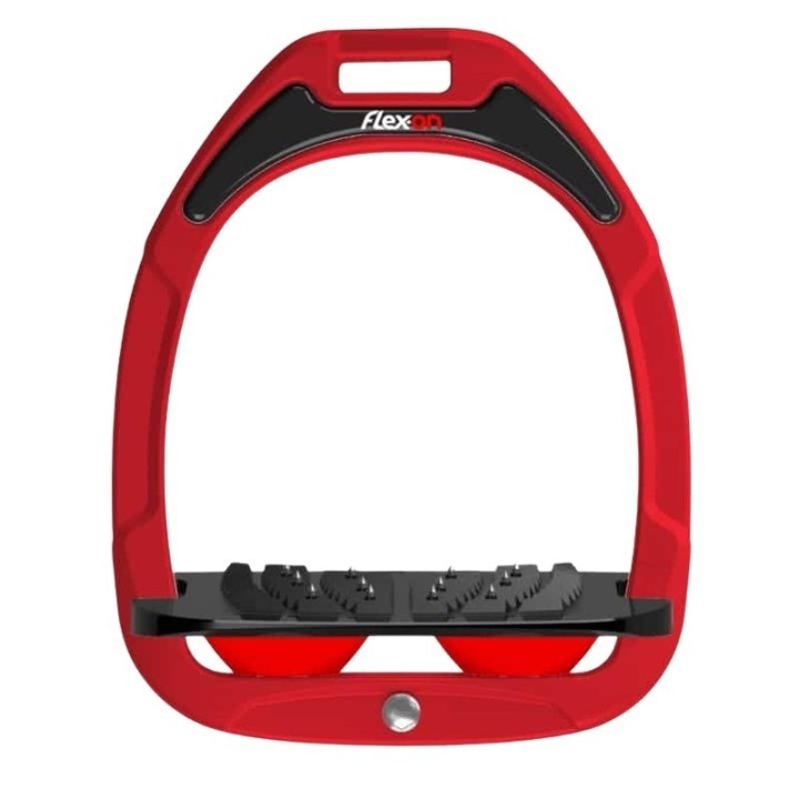 Schrägsteigbügel Ultra Grip Rot/Schwarz/Rot Flex-On Green Composite