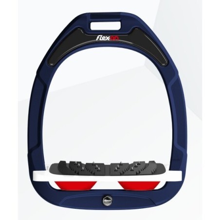 Schrägsteigbügel Ultra Grip Marine/Weiß/Rot Flex-On Green Composite