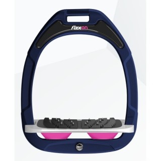 Ultra Grip Steigbügel Marine/Grau/Rosa Flex-On Green Composite