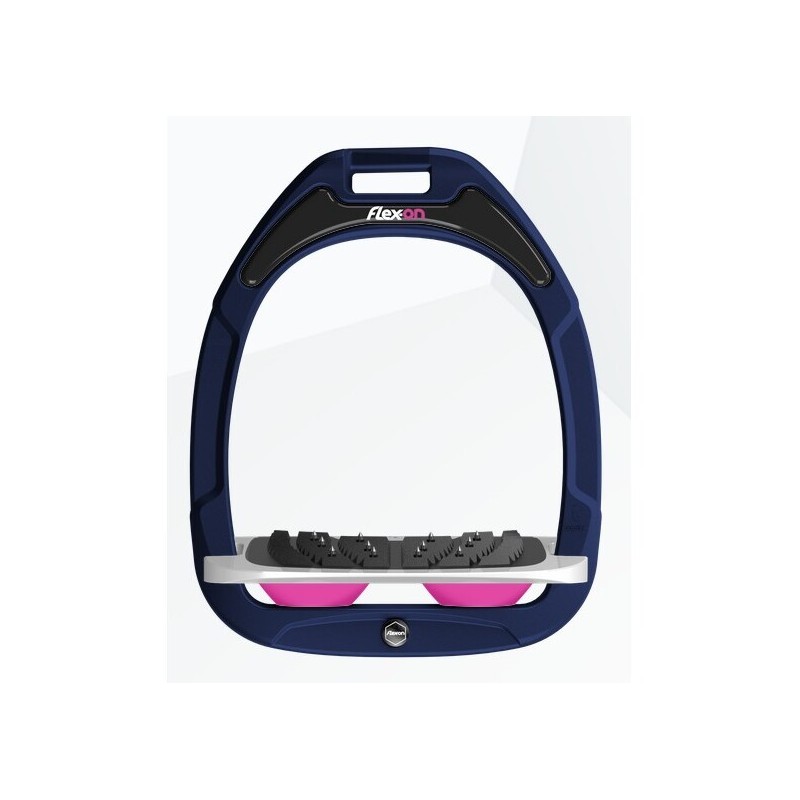 Ultra Grip Steigbügel Marine/Grau/Rosa Flex-On Green Composite