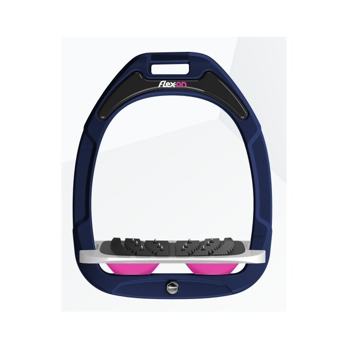 Ultra Grip Steigbügel Marine/Grau/Rosa Flex-On Green Composite