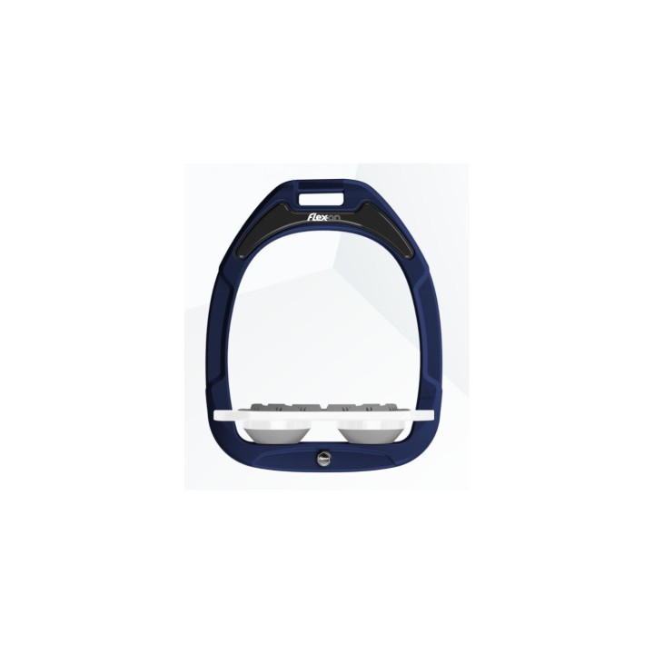 Flach-Greif-Steigbügel Marine/Weiß/Weiß Flex-On Green Composite