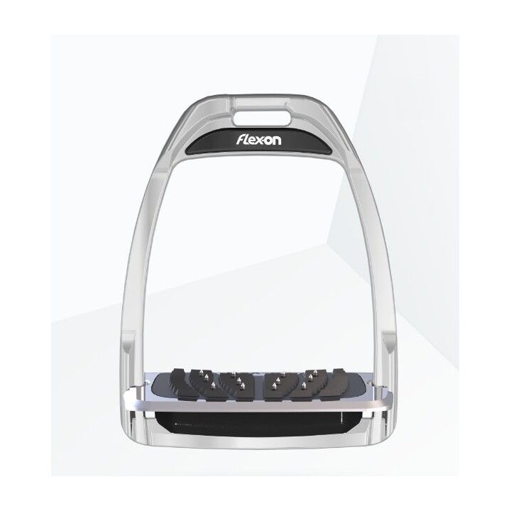 Aluminium Steigbügel Ultra Grip Aluminium/Schwarz Flex-On Hunter H