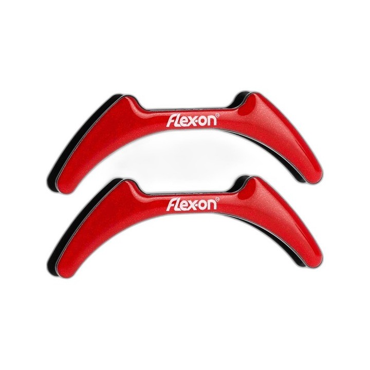 Rote Silber Aufkleber für Steigbügel Flex-On