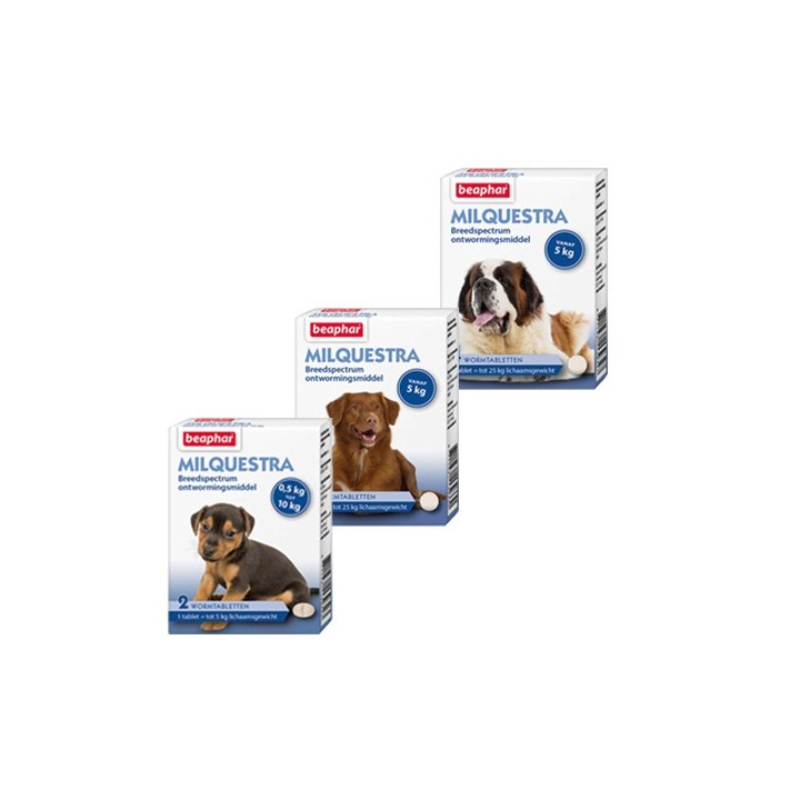 Beaphar Milquestra - kleiner Hund/Puppy - 2 Tabletten