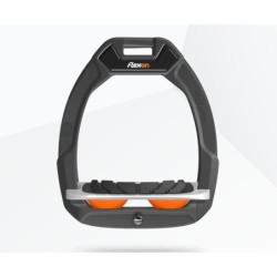 Sicherheitssteigbügel mit Neigung Grip Anthrazit/Grau/Orange Flex-On Safe-On