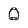 Sicherheitssteigbügel Reiten Neigung Ultra Grip Schwarz/Weiß/Violett Flex-On Safe-On