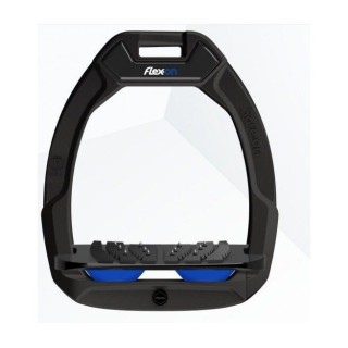 Reitstiefel Sicherheitssteigbügel Neigung Ultra Grip Schwarz/Schwarz/Blau Flex-On Safe-On