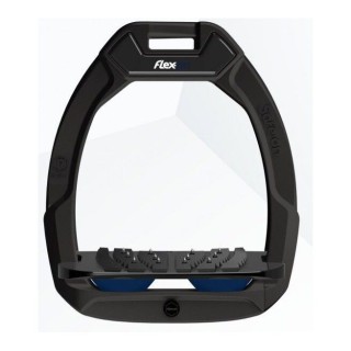 Sicherheitssteigbügel Reiten Neigbar Ultra Grip Schwarz/Schwarz/Marine Flex-On Safe-On