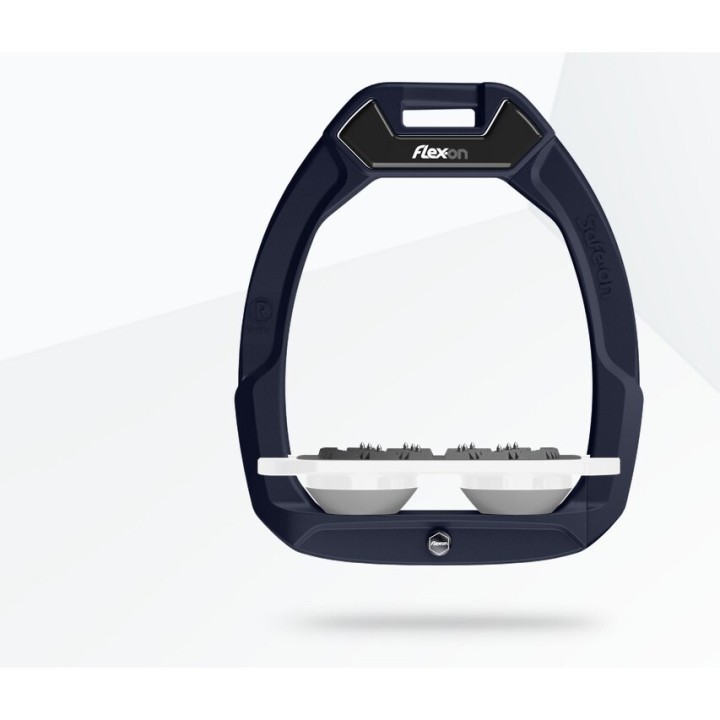Sicherheitssteigbügel Ultra Grip Blau/Weiß/Grau Flex-On Safe-On