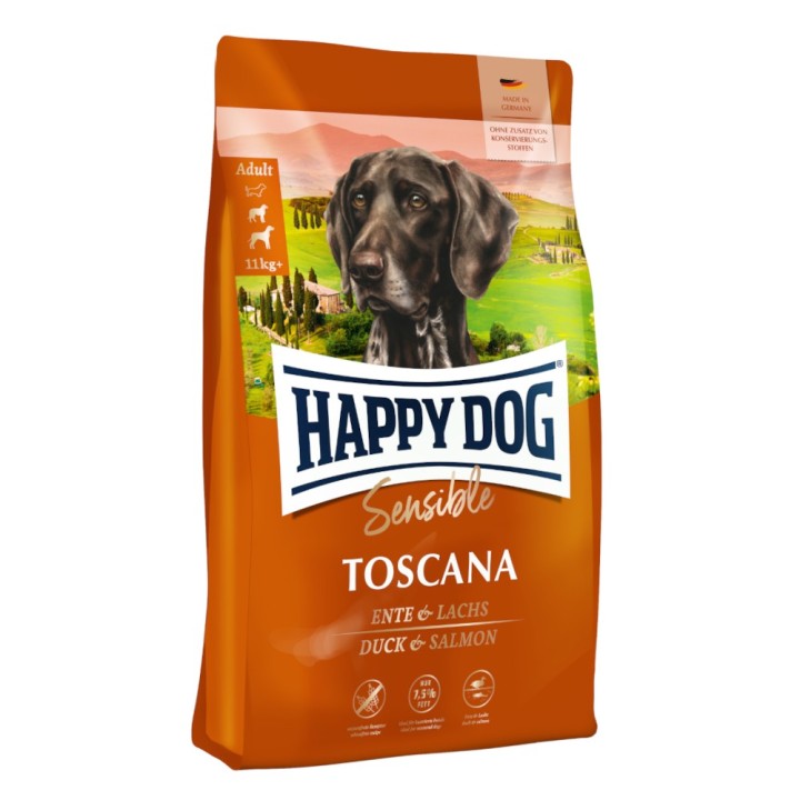 Sparpaket Happy Dog Supreme 2 x Großgebinde - Sensible Toscana (2 x 12,5 kg)
