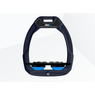 Sicherheitssteigbügel Flat Ultra Grip Marine/Schwarz/Blau Flex-On Safe-On