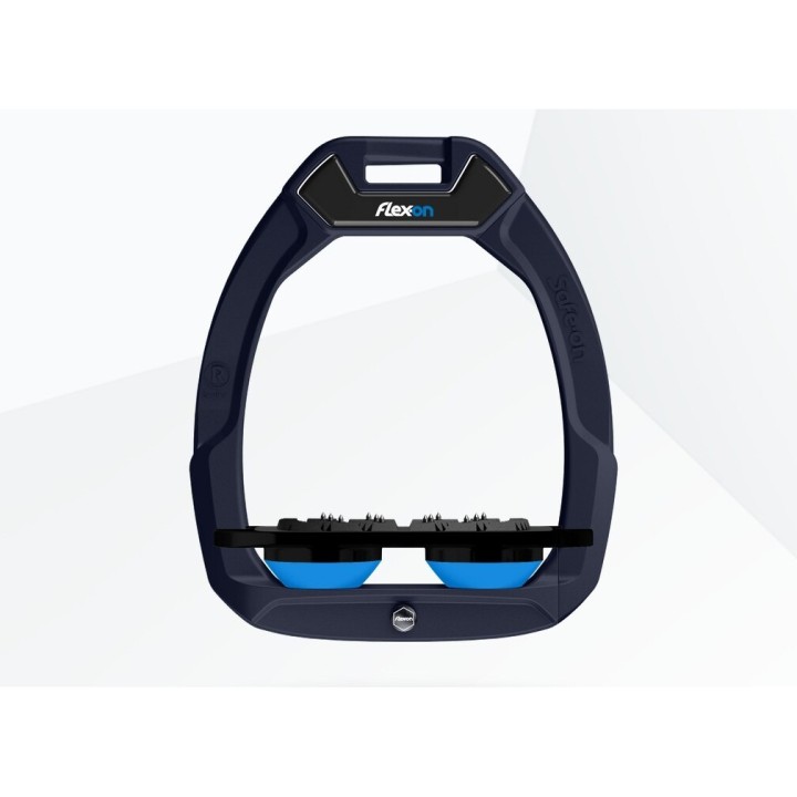 Sicherheitssteigbügel Flat Ultra Grip Marine/Schwarz/Blau Flex-On Safe-On