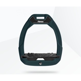 Sicherheitssteigbügel Reiter Inclined Ultra Grip Grün/Schwarz/Schwarz Flex-On Safe-On
