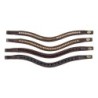 Stirnband für Pferd HFI Padded Wave + Strass