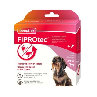 Beaphar FiproTec Spot-On Hund - 10 - 20 kg - 3 + 1 Pipetten
