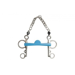 Pelham für Pferd Halbmond lange Zweige Metalab Flexi