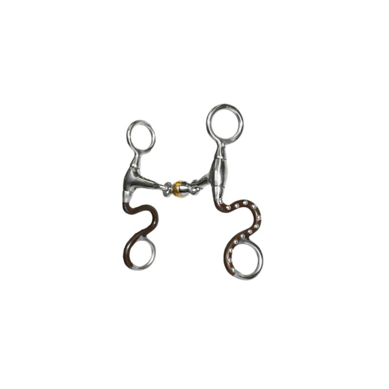 Western Snaffle-Trense für Pferde Metalab Antique Shot S