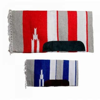 Westernsatteldecke mit Gurtdurchführung aus Leder Natowa