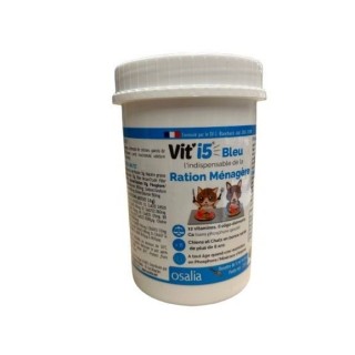 Ergänzungsfutter für Hunde und Katzen Osalia Vit'i5 Bleu