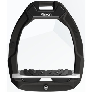 Sicherheitsreitersteigbügel Schräg Grip Anthrazit/Grau/Schwarz Flex-On Safe-On