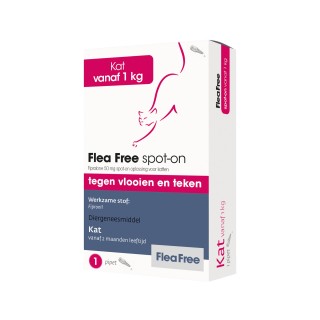 Flea Free Fipralone Spot-on Katze - 3 Pipetten
