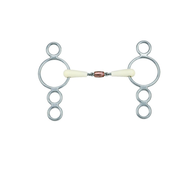 Gebiss pessoa Doppelgelenk für Pferd Soyo Happy Mouth 4