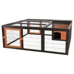 Kleintiergehege mit Holzdecke Trixie Natura