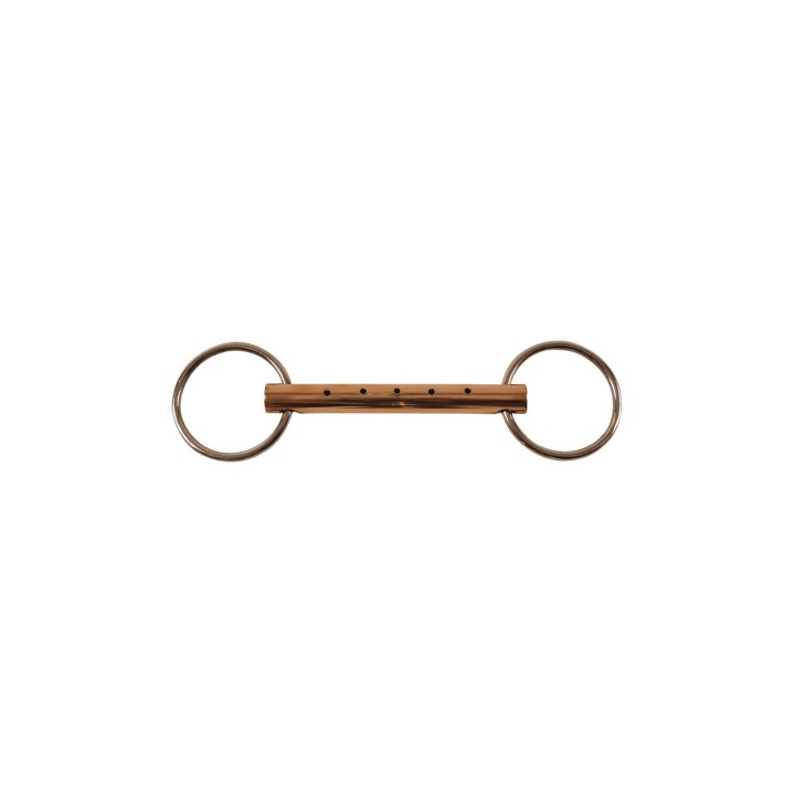 Mors mit 2 Ringen für Pferd mit Kupferflöte Umbria Equitazione