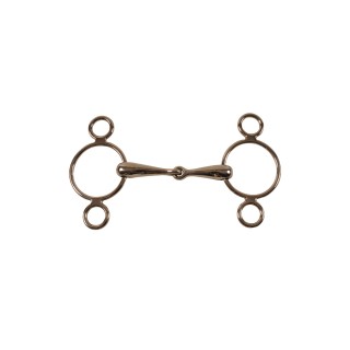 Mundstück mit 3 hohlen Ringen für Pferde Umbria Equitazione