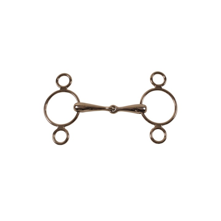 Mundstück mit 3 hohlen Ringen für Pferde Umbria Equitazione