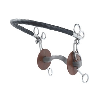 US-Pferdezäume mit durchlässigem Zungenkanal, weich Beris Konnex