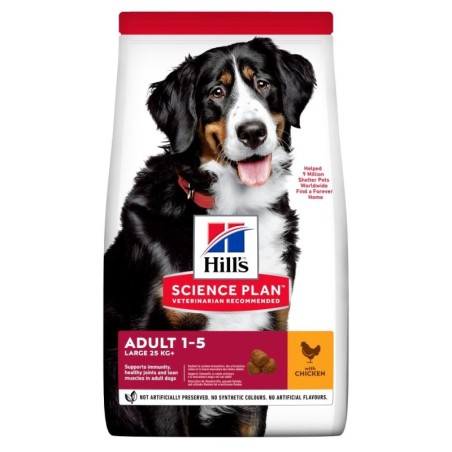 4 kg gratis! 18 kg Hill's Science Plan - Adult 1-5 Large mit Huhn