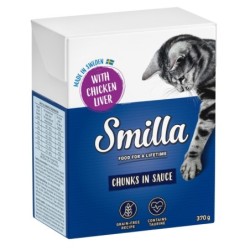 Sparpaket Smilla Tetra Häppchen 24 x 370 / 380 g - in Soße Hühnerleber (24 x 370 g)