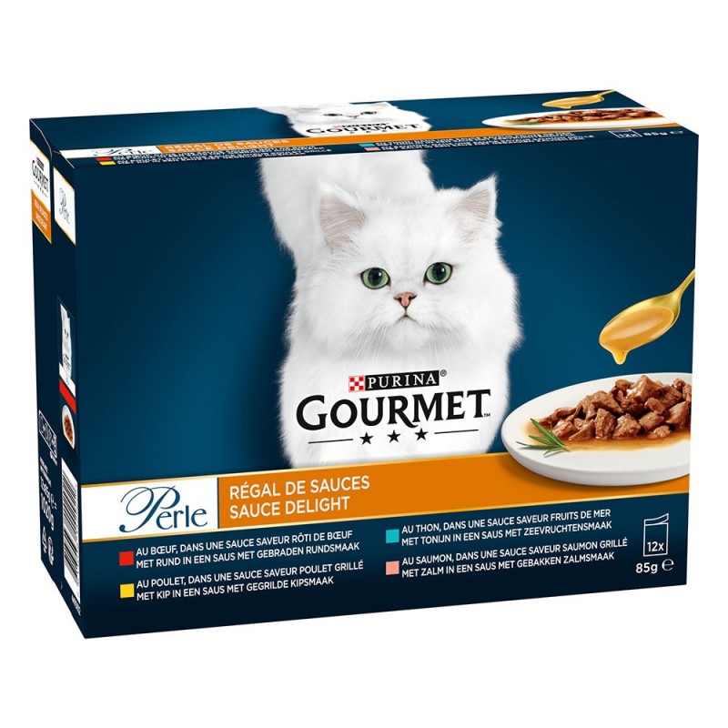 Gourmet Perle Gemischte Auswahl 12 x 85 g - Genuss in Sauce