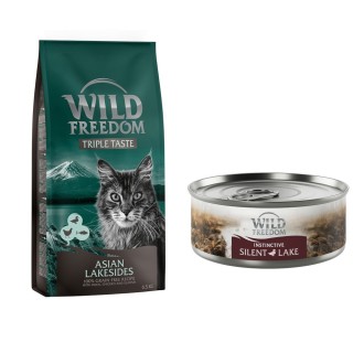 6,5 kg Wild Freedom + 6 x 70 g "Instinctive" Nassfutter gratis! - Asian Lakesides - Ente, Huhn & Meeresfisch + 6 x 70 g Ente
