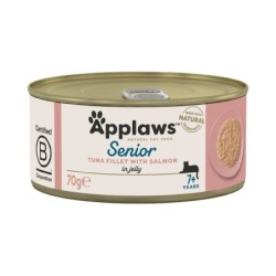 18 x 70 g Applaws zum Sonderpreis! - Senior: Thunfisch mit Lachs
