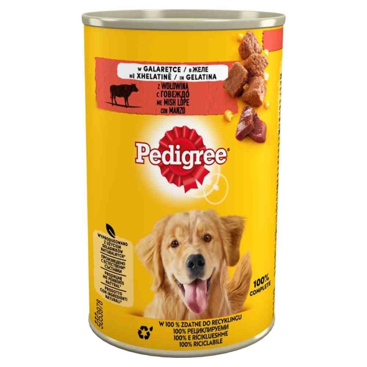 Pedigree Nassfutter zum Sonderpreis! - Adult Classic mit Rind (24 x 400 g)