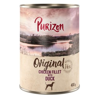 Purizon Original Adult 6 x 400 g - NEU: Hühnerfilet mit Ente, Karotten und Brombeeren