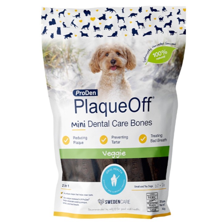 ProDen PlaqueOff Dental Care Bones - Gemüse Mini (340 g)