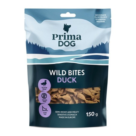 PrimaDog Wild Bites Soft Snack - Ente & Sonnenhut (4 x 150 g)