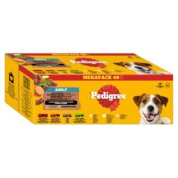 Pedigree Frischebeutel 40 x 100 g - Land-Selektion in Sauce (4 Varietäten)